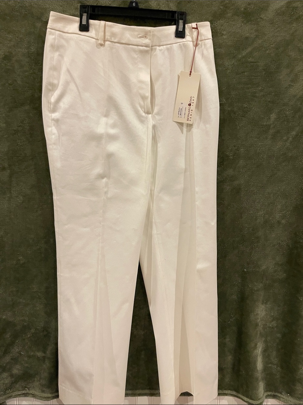 Classic White Boot-Cut Dress Pants - Timeless Tailored Style